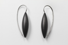 Tulp earrings (black)