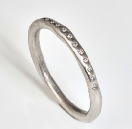 Dripping art ring alliance witgoud