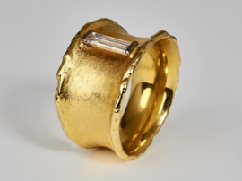 Oerring met baguette diamant