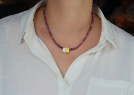 Manu Schmuck Kette mit Robinsteinen