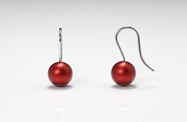 Apero ball earrings (red)