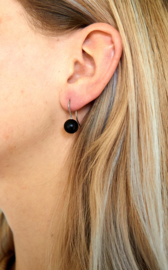  Kugel Ohrhänger (schwarz)