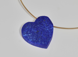 Lapis lazuli hart  hanger