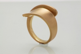 Roségouden ring HH