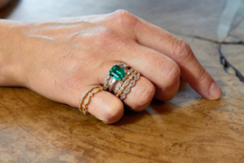 Klassieke ring met smaragd