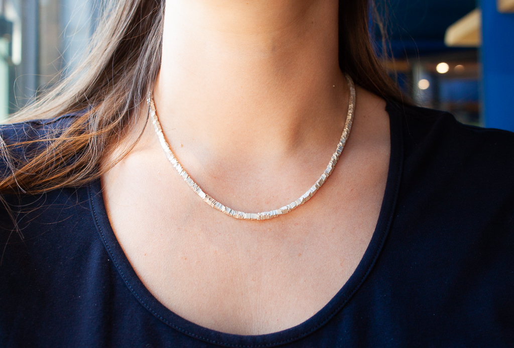 Tezer zilveren ketting