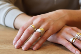 Manu Schmuck ring met eenvoudige overslag