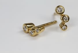 Quinn earrings with diamonds