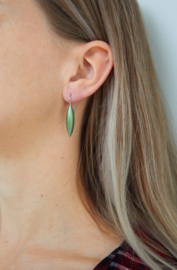Tulp earrings ( apple green)