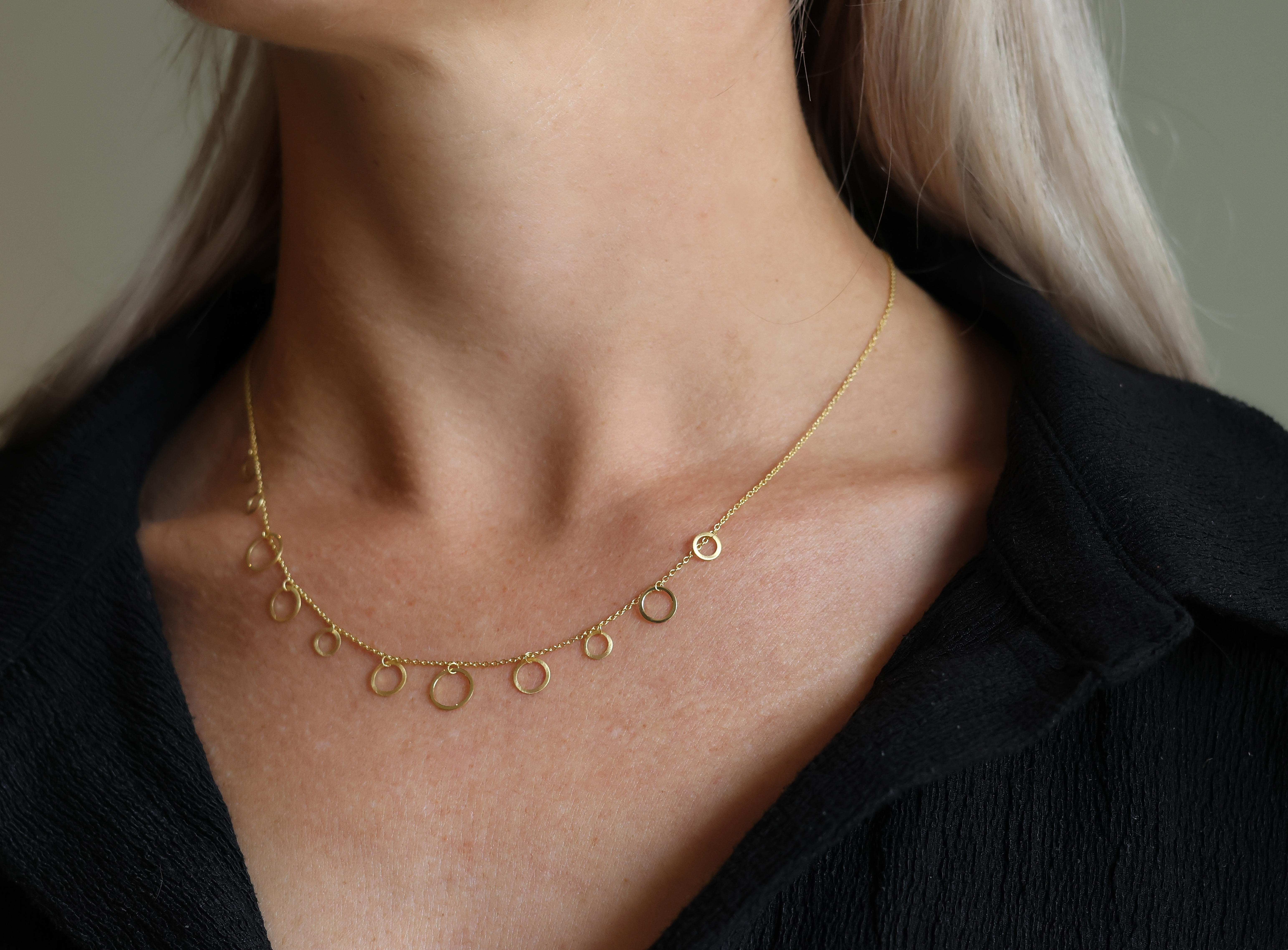 Tezer ringen ketting eenvoudig