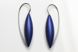 Tulp earrings (navy blue)