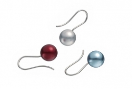 Apero ball earrings (red)