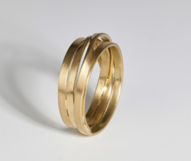 Gouden wikkel ring