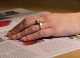 Cardillac Ring "Turn" mit Sunflower diamant