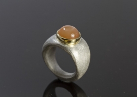 Cleopatra ring orangefarben Mondstein