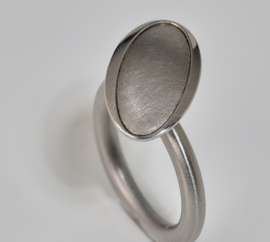 Swivel ring step staal