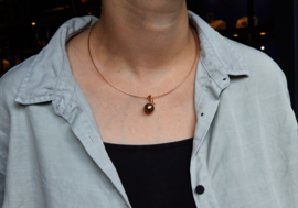 Ploch-Anhänger aus Roségold mit Tahiti-Perle