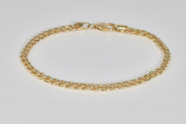 Gouden vlechtarmband