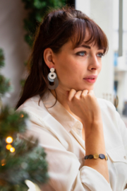 Deco Echo zilveren vergulde schakel armband