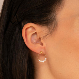 Eva Strepp vergulde oorbellen "glow"