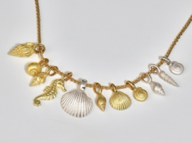 Katinka Neuner gouden schelp hanger (spoelhoren)