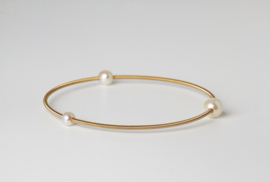 Eva Strepp vergolden Armreif mit 3 Perle
