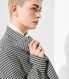 Mnau Schmuck ring met gouden detail