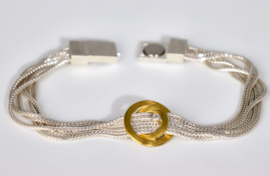 Manu schmuck bracelet with golden centerpiece