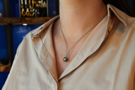 Eva Strepp stalen viola big (Tahiti parel)