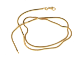 Slangketting goud gefacetteerd