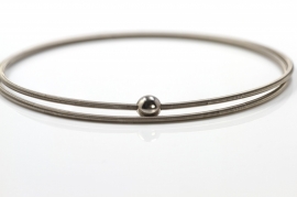 Niessing Colette armband witgoud dubbel