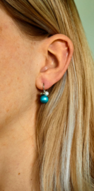 Apero earrings with pearl ( turquoise)