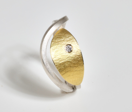 Manu Schmuck ring met lus