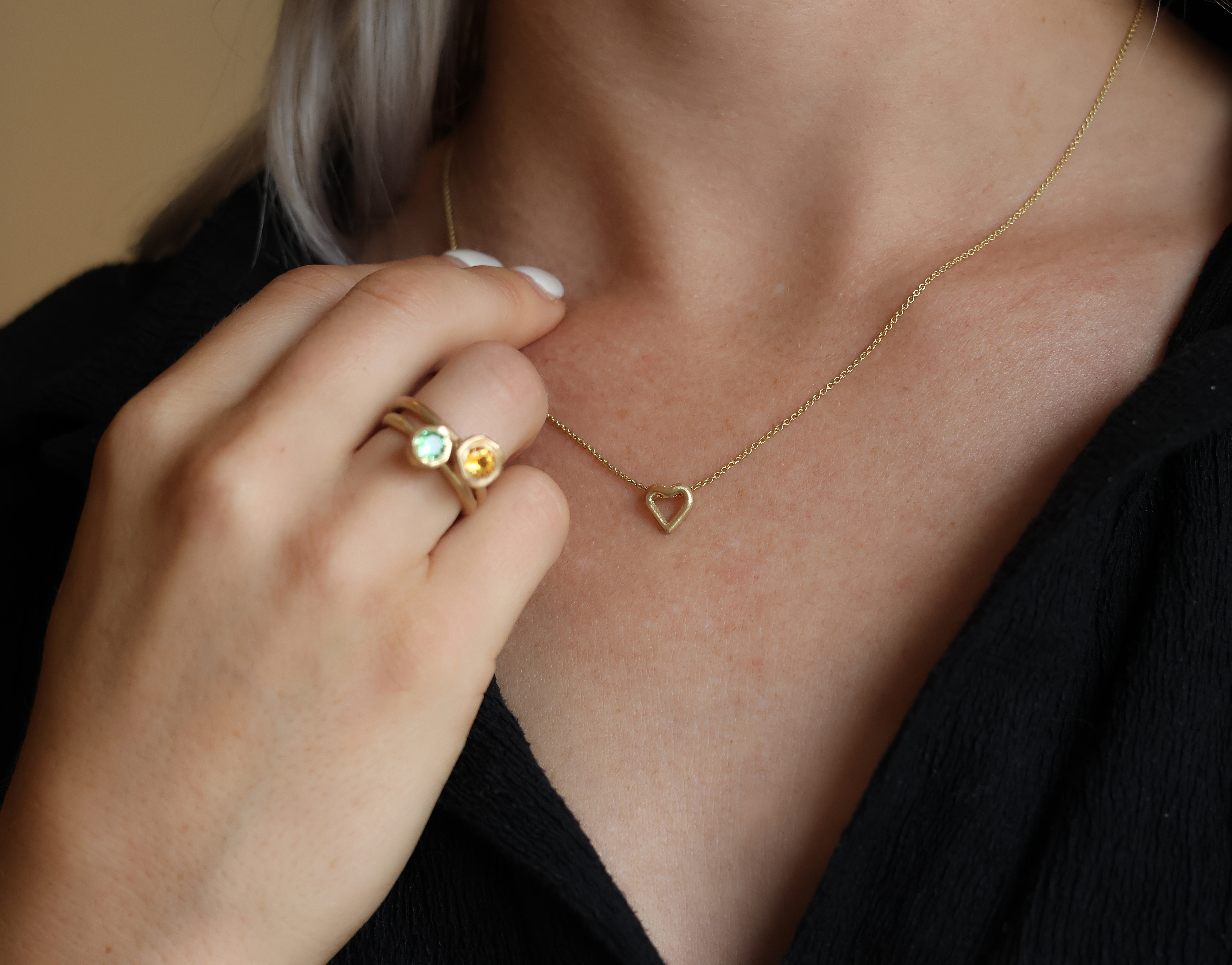 Dripping art gouden hart klein