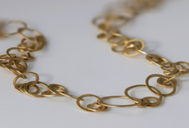 Tezer ringen ketting met dubbele ringen