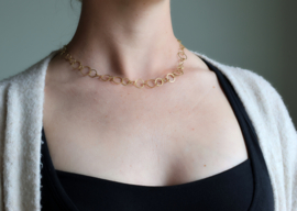 Tezer gouden ringen collier