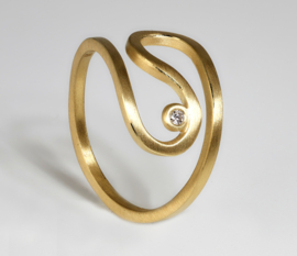 Tezer gouden slinger ring