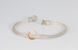 Manu schmuck armband met gouden rondje