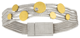 Manu schmuck armband met platte rondjes 