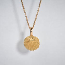 Katinka Neuner gouden schelp hanger (kokkel)