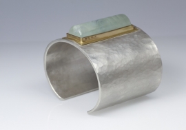 Cleopatra armband met aquamarijn