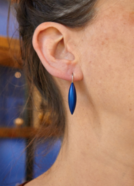 Tulp earrings (navy blue)