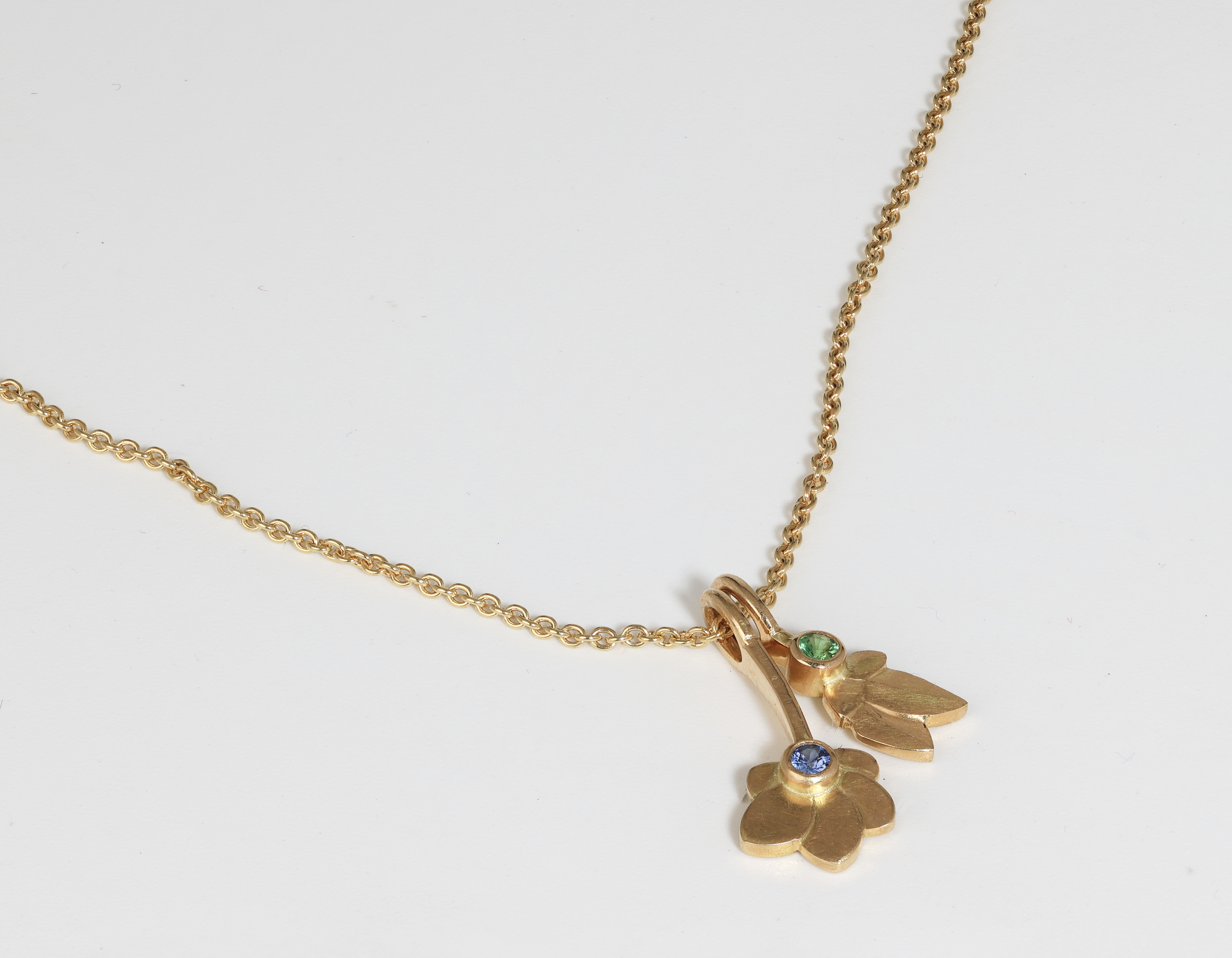 Katinka Neuner gouden hanger (wilde roos)