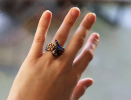 Swivel ring petit fours cherrie roségoud