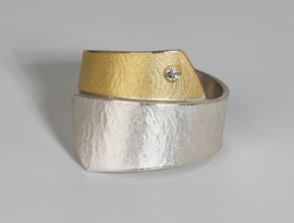 Manu Schmuck ring met diamant