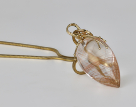 Medusa hanger met rutielkwarts (groot)