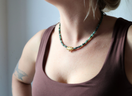 Manu Schmuck Kette mit Smaragd