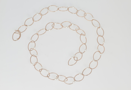 Navette necklace with small pearls