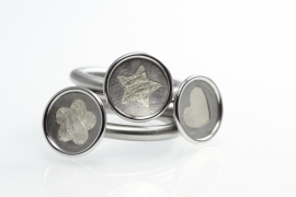 Swivel Ring Picto mit Silber