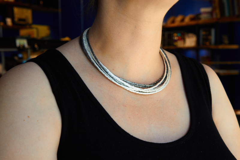 Muildier geur Dochter Deco Echo zilveren ketting | Expressieve halskettingen | Goldline